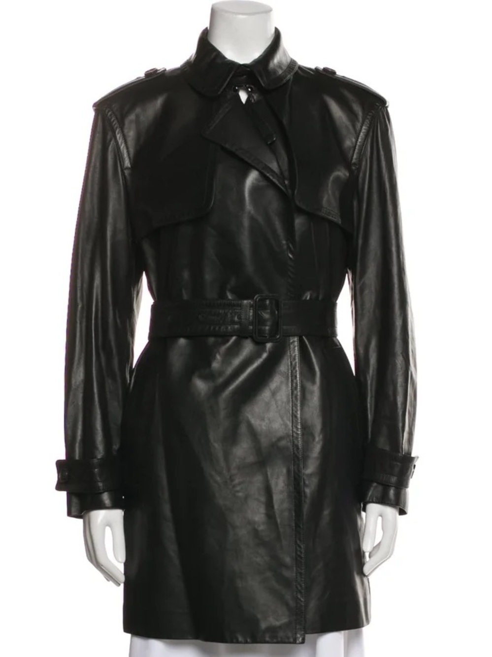 Burberry lambskin trench coat